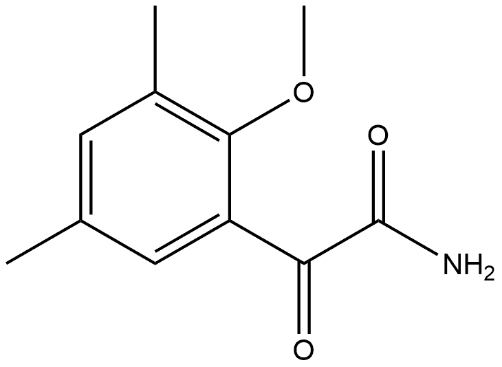 2-Methoxy-3,5-dimethyl-α-oxobenzeneacetamide 结构式