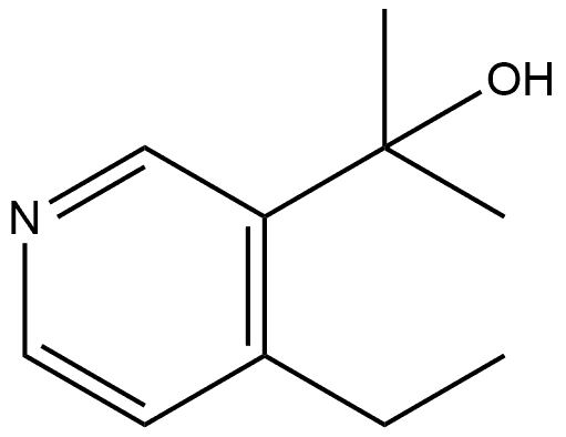 4-Ethyl-α,α-dimethyl-3-pyridinemethanol 结构式