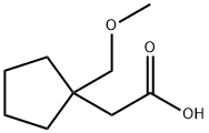 2-(1-(甲氧基甲基)环戊基)乙酸 结构式