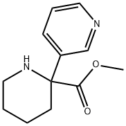 2-Piperidinecarboxylic acid, 2-(3-pyridinyl)-, methyl ester 结构式