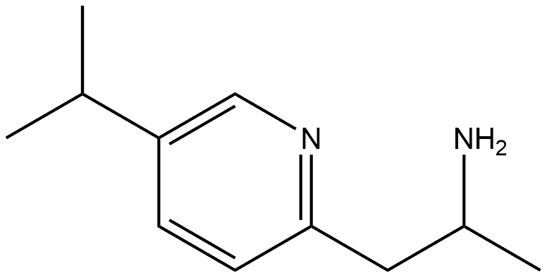 1-(5-异丙基-2-吡啶基)-2-丙胺 结构式