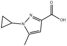 1-环丙基-5-甲基-1H-吡唑-3-羧酸 结构式