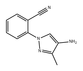 Benzonitrile, 2-(4-amino-3-methyl-1H-pyrazol-1-yl)- 结构式