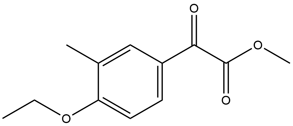Methyl 4-ethoxy-3-methyl-α-oxobenzeneacetate 结构式
