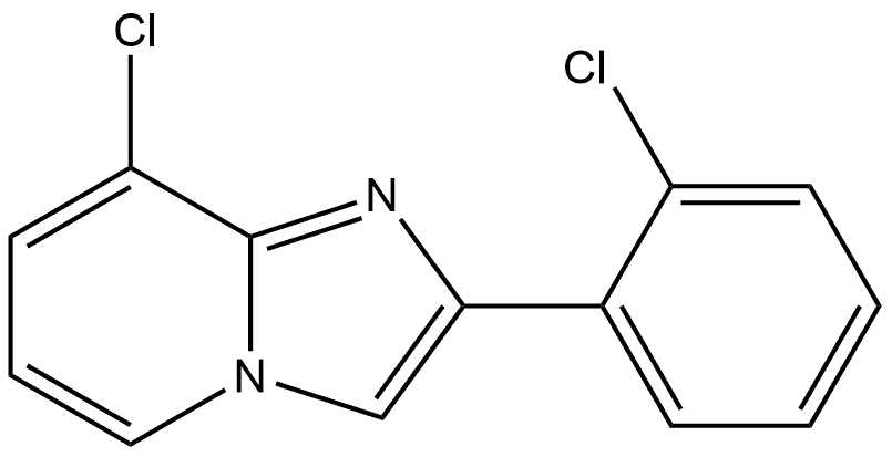 8-氯-2-(2-氯苯基)咪唑并[1,2-A]吡啶 结构式