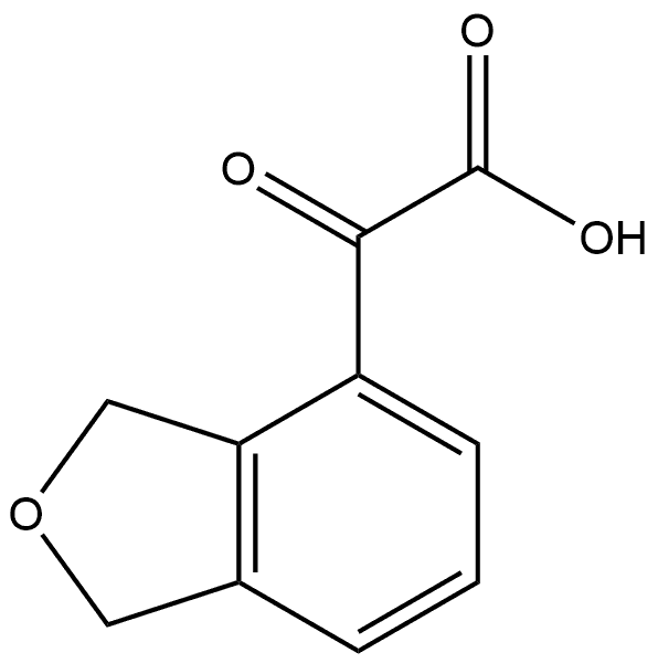 1,3-Dihydro-α-oxo-4-isobenzofuranacetic acid 结构式