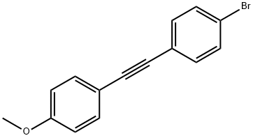 1-bromo-4-[2-(4-methoxyphenyl)ethynyl]benzene 结构式
