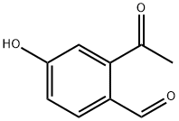 2-乙酰基-4-羟基苯甲醛 结构式