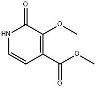 3-甲氧基-2-氧代-1,2-二氢吡啶-4-羧酸甲酯 结构式