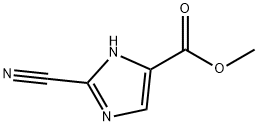 2-氰基-1H-咪唑-5-羧酸甲酯 结构式