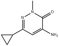 4-氨基-6-环丙基-2-甲基哒嗪-3(2H)-酮 结构式