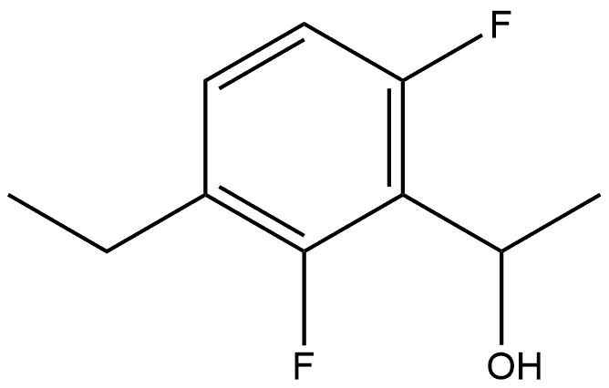 3-Ethyl-2,6-difluoro-α-methylbenzenemethanol 结构式