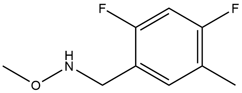 2,4-Difluoro-N-methoxy-5-methylbenzenemethanamine 结构式