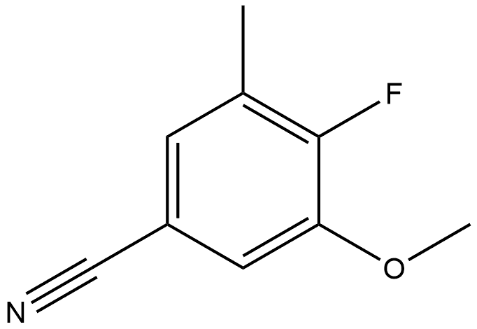 4-Fluoro-3-methoxy-5-methylbenzonitrile 结构式