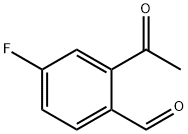 2-乙酰基-4-氟苯甲醛 结构式