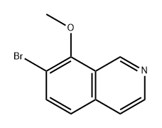 7-溴-8-甲氧基异喹啉 结构式