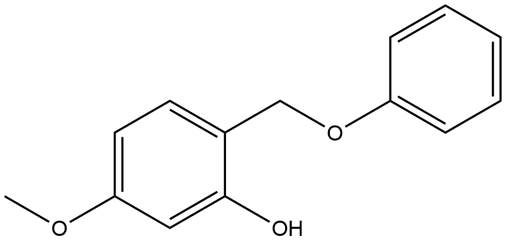 5-Methoxy-2-(phenoxymethyl)phenol 结构式