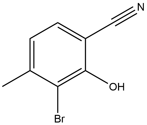 3-溴-2-羟基-4-甲基苄腈 结构式