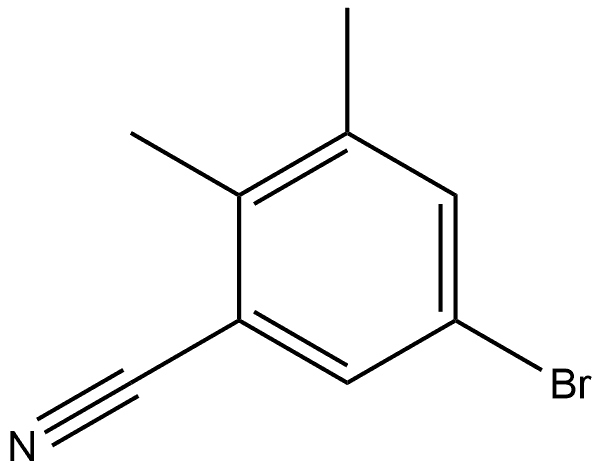 5-Bromo-2,3-dimethylbenzonitrile 结构式