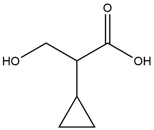 2-环丙基-3-羟基丙酸 结构式