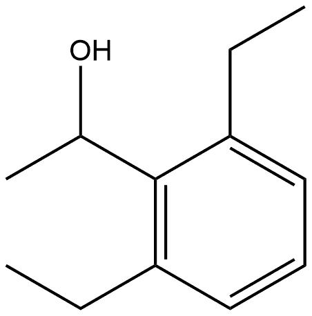 2,6-Diethyl-α-methylbenzenemethanol 结构式