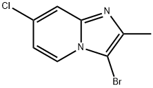 3-bromo-7-chloro-2-methylimidazo[1,2-a]pyridine 结构式