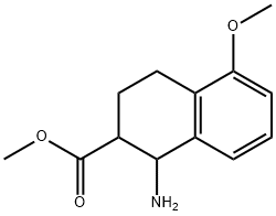 methyl 1-amino-5-methoxy-1,2,3,4-tetrahydronaphthalene-2-carboxylate 结构式