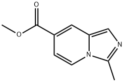 3-甲基咪唑并[1,5-A]吡啶-7-甲酸甲酯 结构式