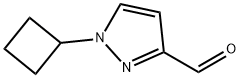 1-cyclobutyl-1h-pyrazole-3-carbaldehyde 结构式