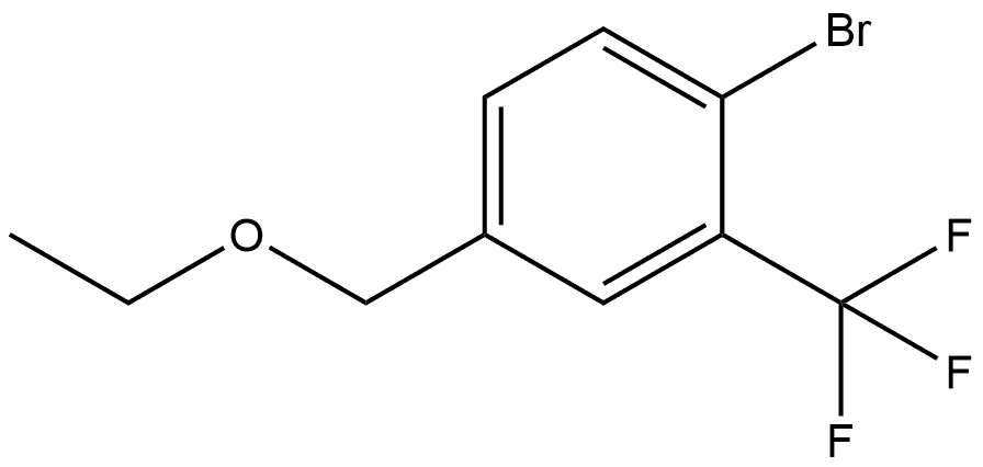 1-Bromo-4-(ethoxymethyl)-2-(trifluoromethyl)benzene 结构式