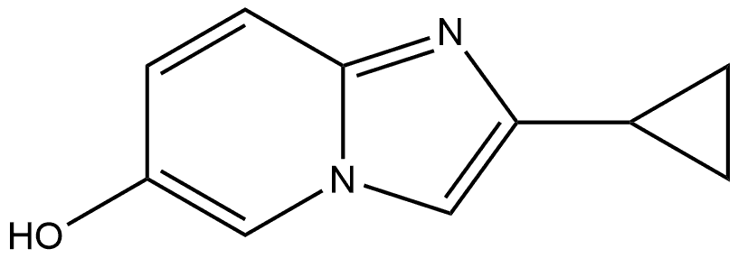 2-cyclopropylimidazo[1,2-a]pyridin-6-ol 结构式