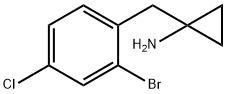 1-(2-溴-4-氯苄基)环丙烷-1-胺 结构式