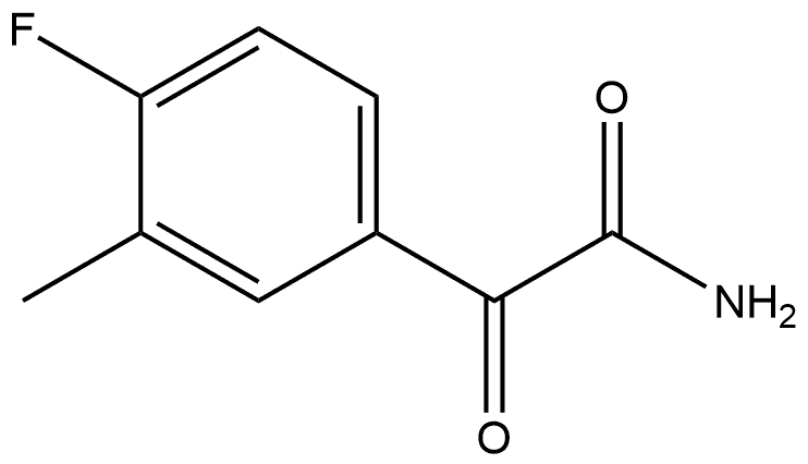 4-Fluoro-3-methyl-α-oxobenzeneacetamide 结构式