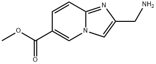 methyl 2-(aminomethyl)imidazo[1,2-a]pyridine-6-carboxylate 结构式