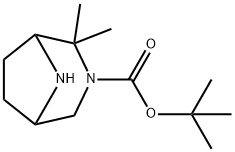 3,8-Diazabicyclo[3.2.1]octane-3-carboxylic acid, 2,2-dimethyl-, 1,1-dimethylethyl ester 结构式