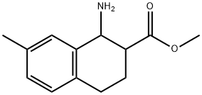 methyl 1-amino-7-methyl-1,2,3,4-tetrahydronaphthalene-2-carboxylate 结构式