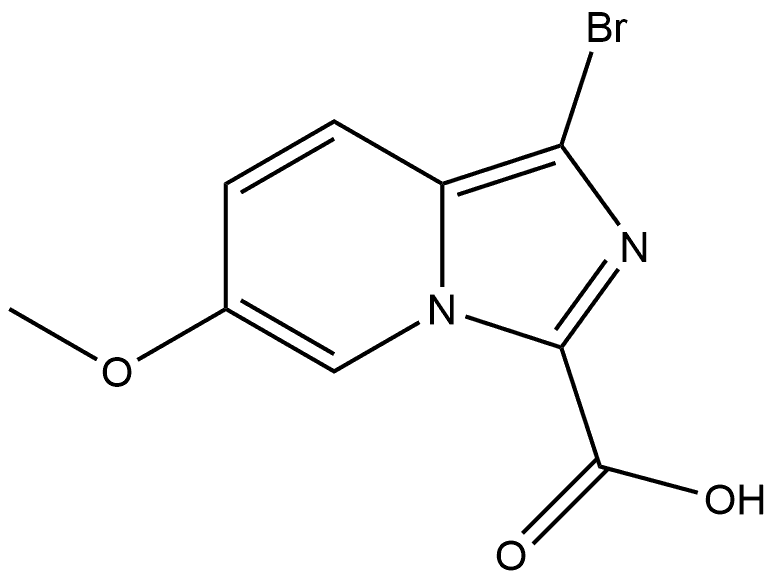 1-bromo-6-methoxyimidazo[1,5-a]pyridine-3-carboxylic acid 结构式