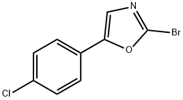 2-bromo-5-(4-chlorophenyl)-1,3-oxazole 结构式