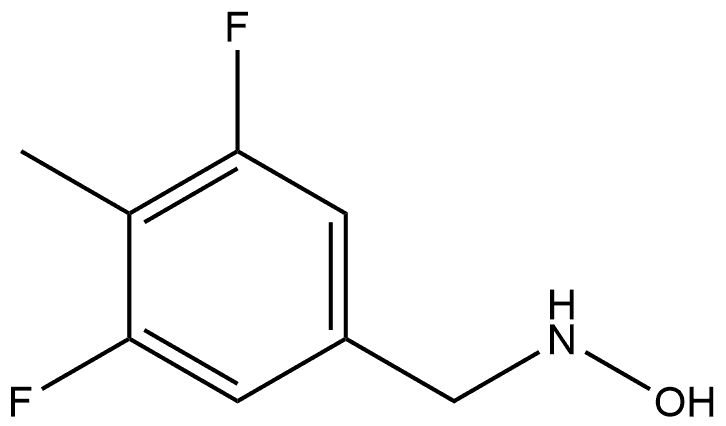 3,5-Difluoro-N-hydroxy-4-methylbenzenemethanamine 结构式