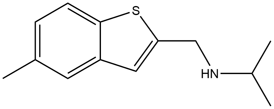 5-Methyl-N-(1-methylethyl)benzo[b]thiophene-2-methanamine 结构式