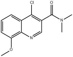 3-Quinolinecarboxamide, 4-chloro-8-methoxy-N,N-dimethyl- 结构式