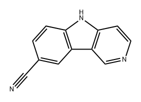 5H-吡啶[4,3-B]并吲哚-8-腈 结构式