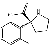 Proline, 2-(2-fluorophenyl)- 结构式