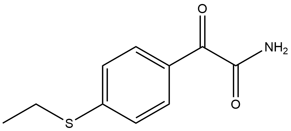 4-(Ethylthio)-α-oxobenzeneacetamide 结构式