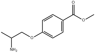 4-(2-氨基丙氧基)苯甲酸甲酯 结构式