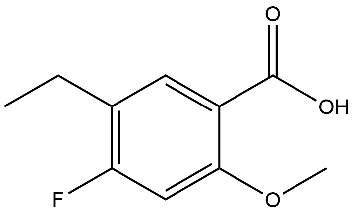 5-Ethyl-4-fluoro-2-methoxybenzoic acid 结构式