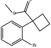 1-(2-溴苯基)环丁烷-1-甲酸甲酯 结构式