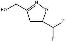 (5-(二氟甲基)异噁唑-3-基)甲醇 结构式