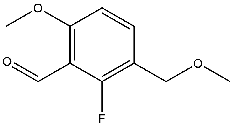 2-fluoro-6-methoxy-3-(methoxymethyl)benzaldehyde 结构式