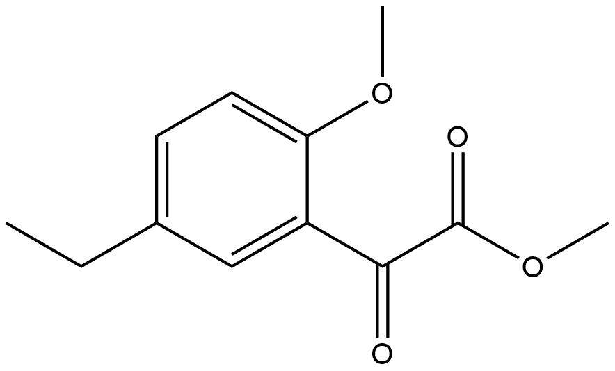 Methyl 5-ethyl-2-methoxy-α-oxobenzeneacetate 结构式